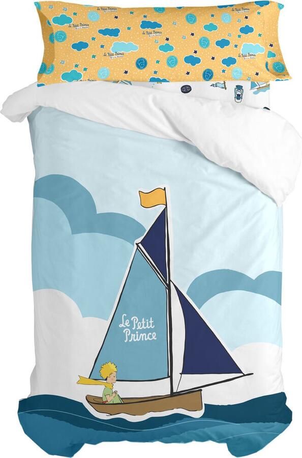 HappyFriday Dekbedovertrek set Le Petit Prince Navigateur Multicolour Bed van 105 2 Onderdelen