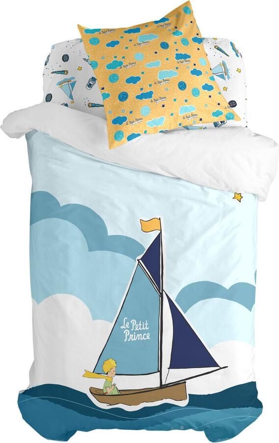 HappyFriday Dekbedovertrek set Le Petit Prince Navigateur Multicolour Bed van 80 2 Onderdelen