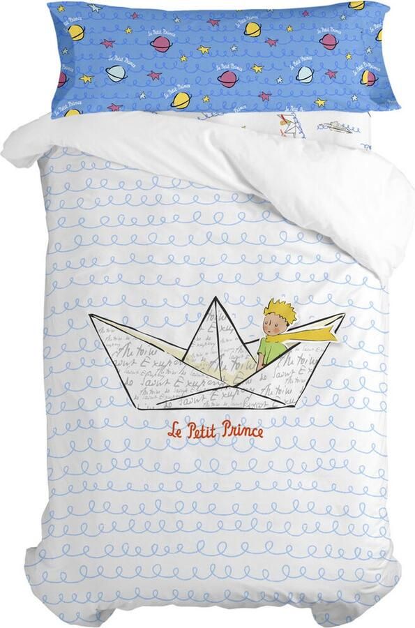 HappyFriday Dekbedovertrek set Le Petit Prince Navire Multicolour Bed van 105 2 Onderdelen