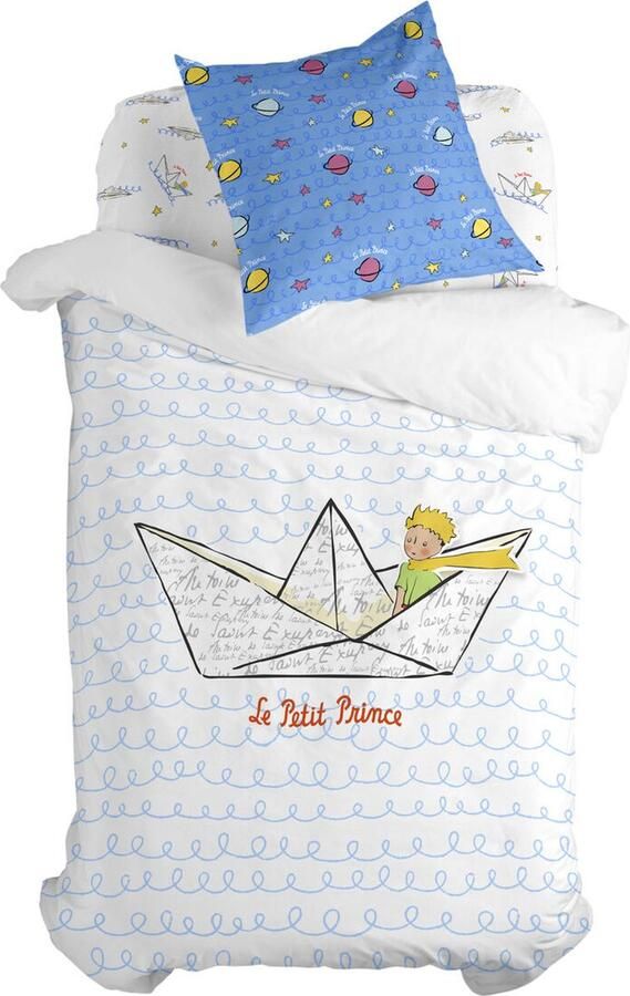HappyFriday Dekbedovertrek set Le Petit Prince Navire Multicolour Bed van 80 2 Onderdelen