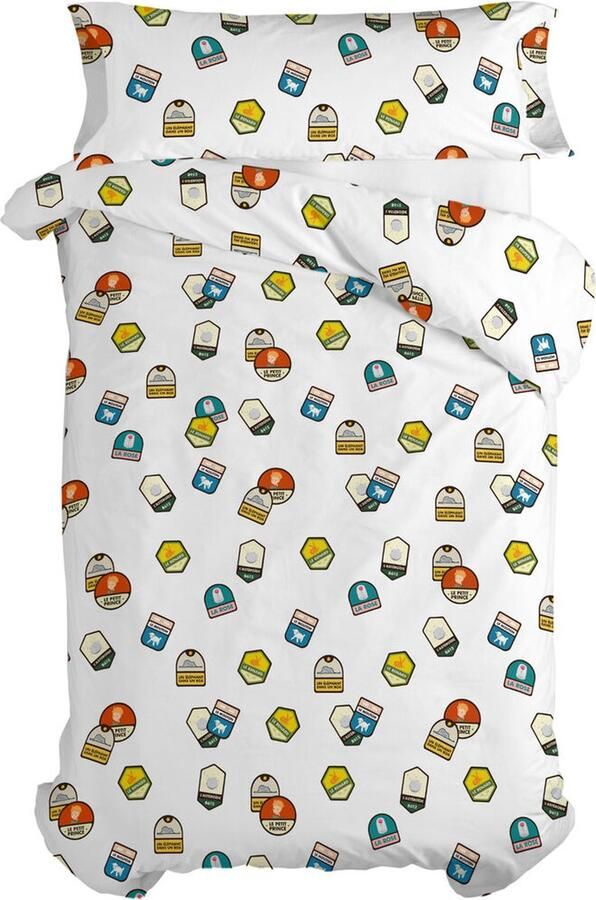 HappyFriday Dekbedovertrek set Le Petit Prince Son Avion Multicolour Bed van 80 90 2 Onderdelen