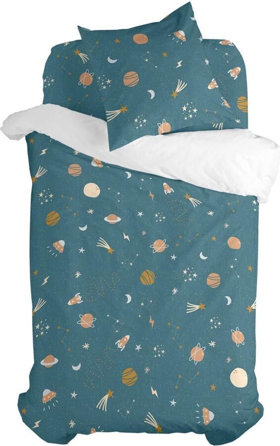 HappyFriday Dekbedovertrek set Mini universe Multicolour Bed van 80 2 Onderdelen