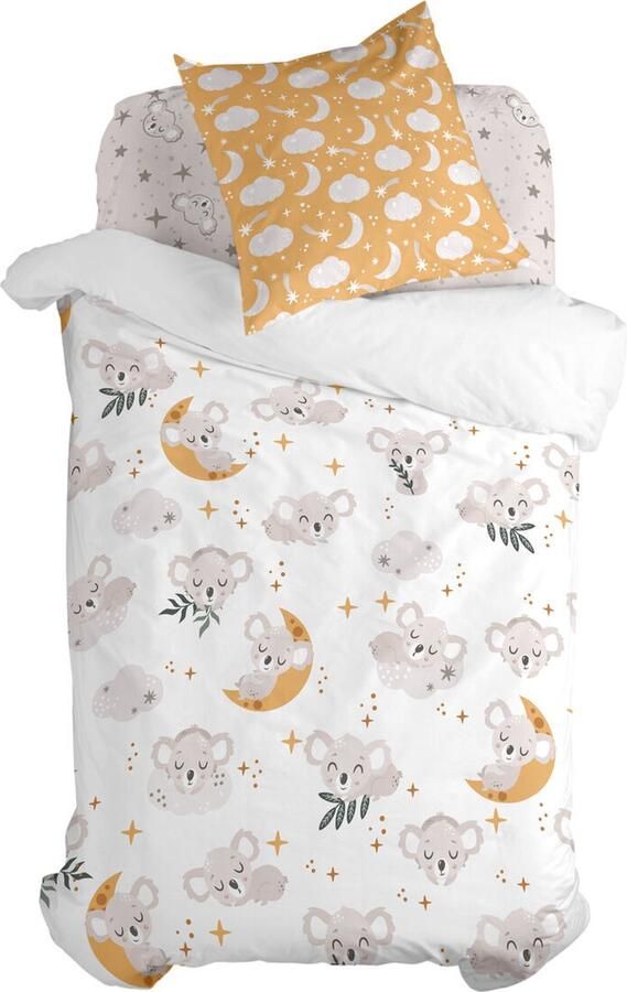 Happyfriday Baby koala Dekbedovertrek 2-delig Moshi Veelkleurig 100% katoen de kwaliteit van 150 hilos