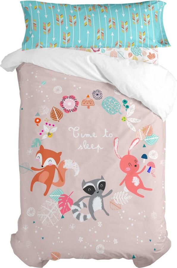 HappyFriday Dekbedovertrek set Moshi Fantasy Multicolour Bed van 105 2 Onderdelen