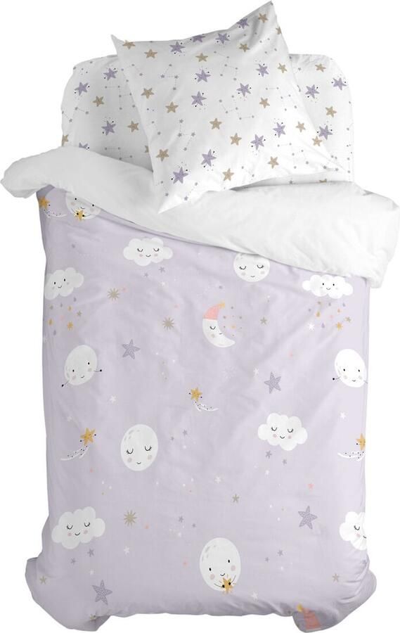 Happyfriday Moons Dekbedovertrek 2-delig 180x220 cm (Bed 105) Moshi Veelkleurig 100% katoen de kwaliteit van 150 TC
