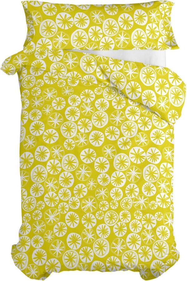 HappyFriday Dekbedovertrek set Moshi Panda Garden Blue Multicolour Bed van 80 90 2 Onderdelen