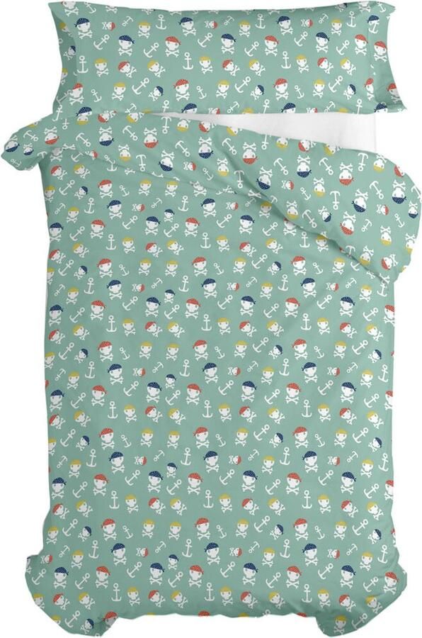 HappyFriday Dekbedovertrek set Moshi Pirate Life Multicolour Bed van 80 90 2 Onderdelen