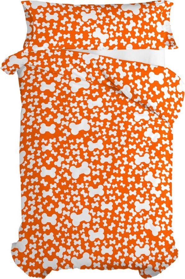 HappyFriday Dekbedovertrek set Mr Fox Dogs Multicolour Bed van 80 90 2 Onderdelen