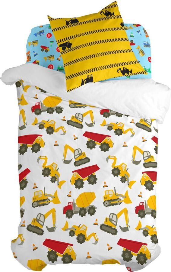 HappyFriday Dekbedovertrek set Mr Fox Machinery Multicolour Bed van 80 2 Onderdelen
