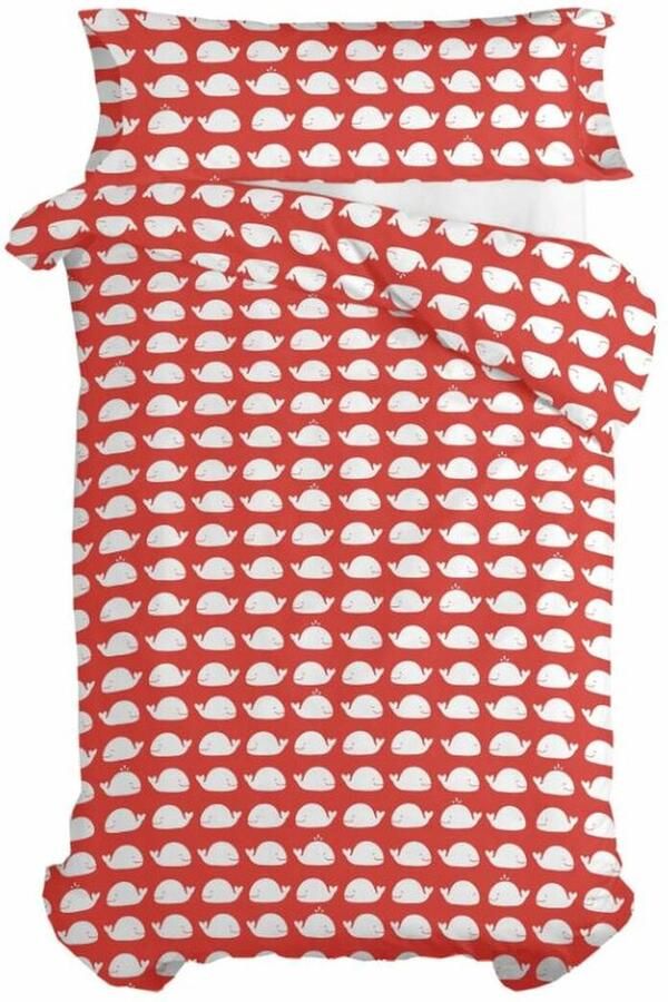 HappyFriday Dekbedovertrek set Mr Fox Wooden puppet Multicolour Bed van 80 90 2 Onderdelen