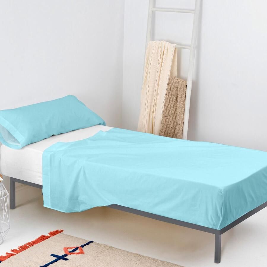 HappyFriday Set beddengoed BASIC KIDS Blauw Bed van 105 2 Onderdelen
