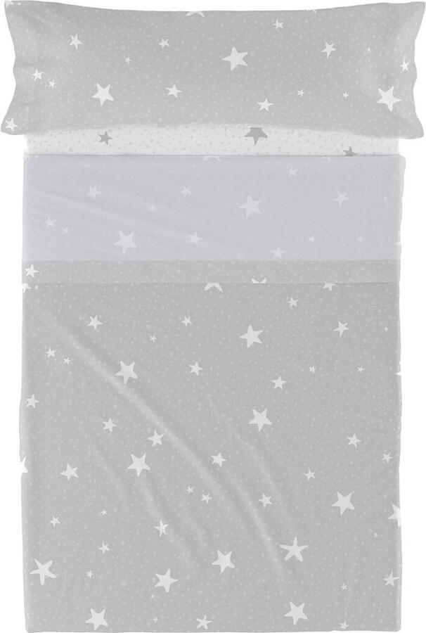 Happyfriday Little star Laken Set 2-delig Grijs Basic Kids Grijs 100% katoen de kwaliteit van 150 TC