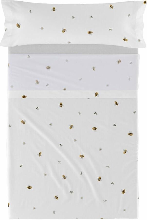 HappyFriday Set beddengoed HF Mini Honey Multicolour Bed van 105 2 Onderdelen