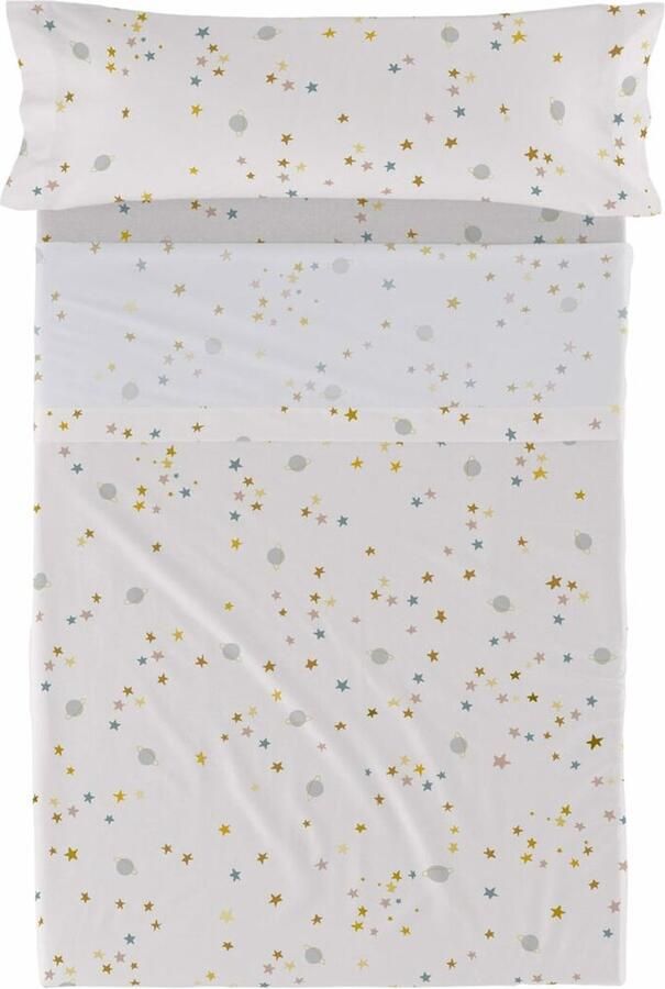 HappyFriday Set beddengoed HF Mini Saturn Multicolour Bed van 80 90 2 Onderdelen