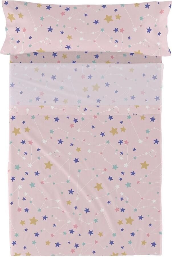 HappyFriday Set beddengoed HF Mini Sky Stars Multicolour Bed van 80 90 2 Onderdelen