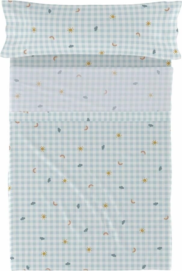 HappyFriday Set beddengoed HF Mini Weather Multicolour Bed van 80 90 2 Onderdelen