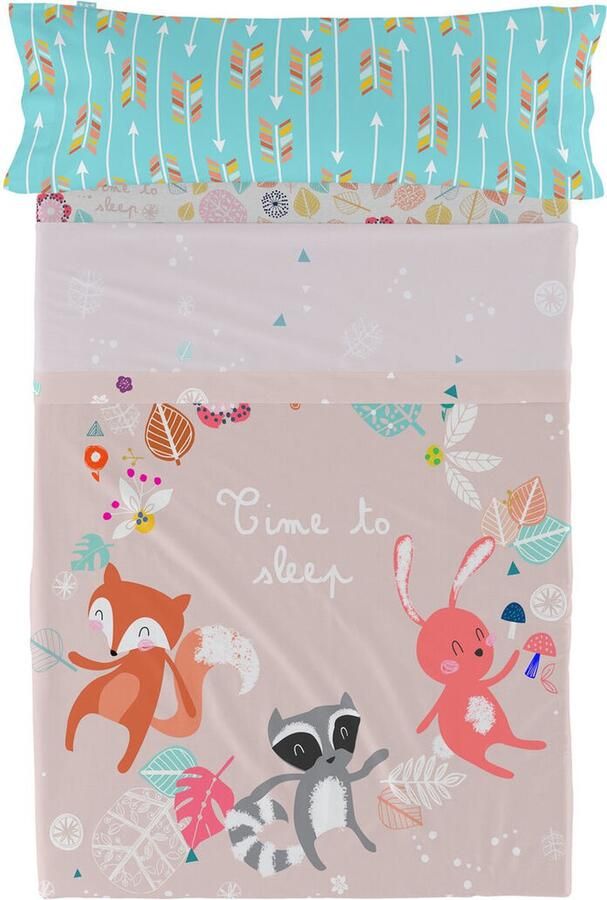 HappyFriday Set beddengoed Moshi Fantasy Multicolour Bed van 80 90 2 Onderdelen