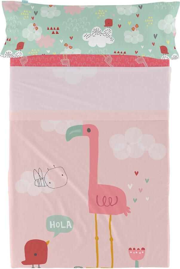 HappyFriday Set beddengoed Moshi Hola Multicolour Bed van 105 2 Onderdelen