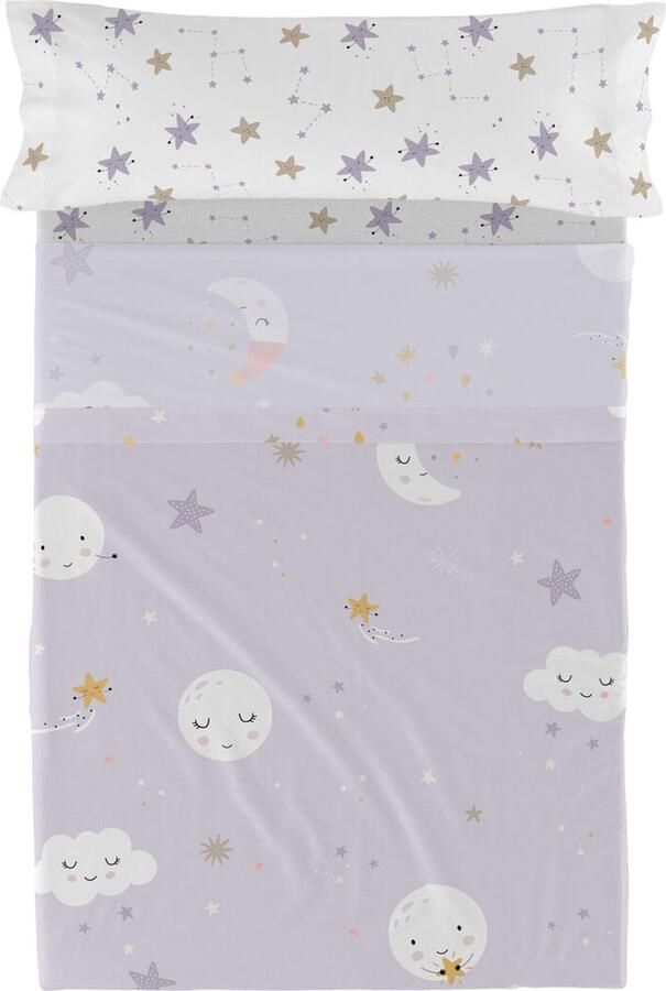 Happyfriday Moons Laken Set 2-delig 180x270 cm (Bed 105) Moshi Veelkleurig 100% katoen de kwaliteit van 150 TC