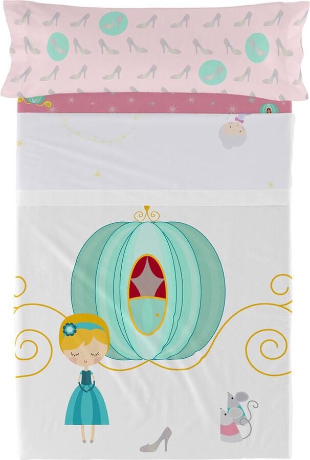 HappyFriday Set beddengoed Mr Fox Pumpkin Multicolour Bed van 80 90 2 Onderdelen