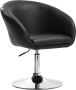 Happyment Barkruk Nero Deluxe Industrial Zwart Barkrukken set van 1 Barstoel Kruk Barstoelen met rugleuning Keukenstoel In hoogte verstelbaar Kunstleer - Thumbnail 2
