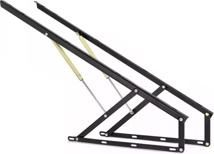 Happyment Bedlift Mechanisme Pneumatische Opslag Gasveer Box Bed Sofa Opslag Black friday Sinterklaas Kerstcadeau 152CM