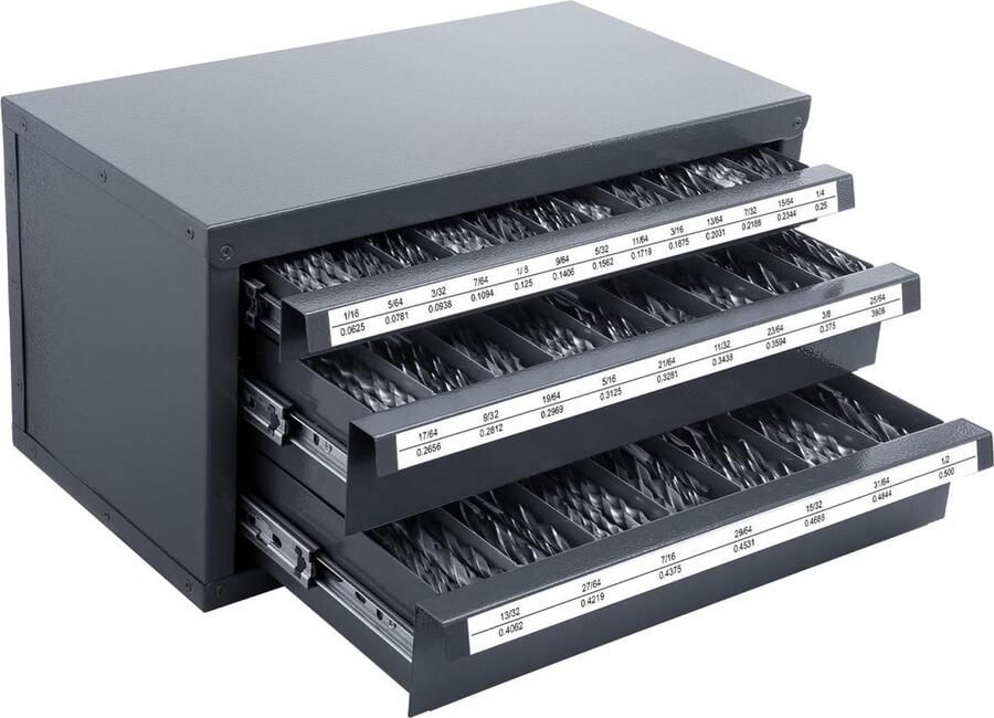 Happyment Borenkast Ladekast 3 Lades Ideaal Voor Boren opbergkast