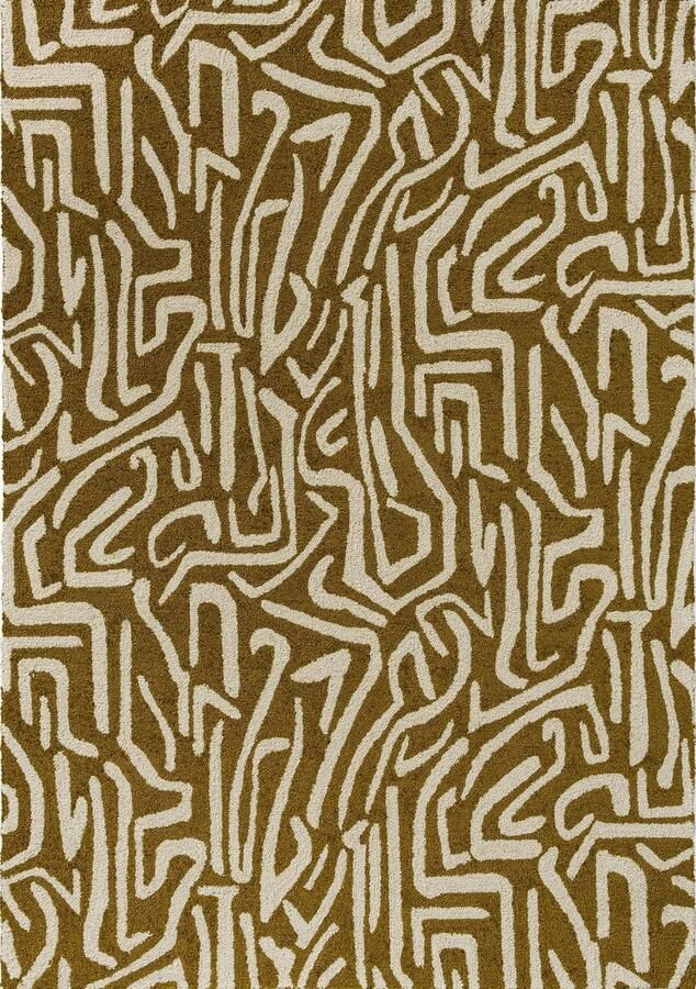 Harlequin Melodic Ochre Gold 443606 Vloerkleed 140 x 200 cm Yellow Rectangular PET Dining Room Living Room Bedroom Floral Modern In & Outdoor - Foto 2