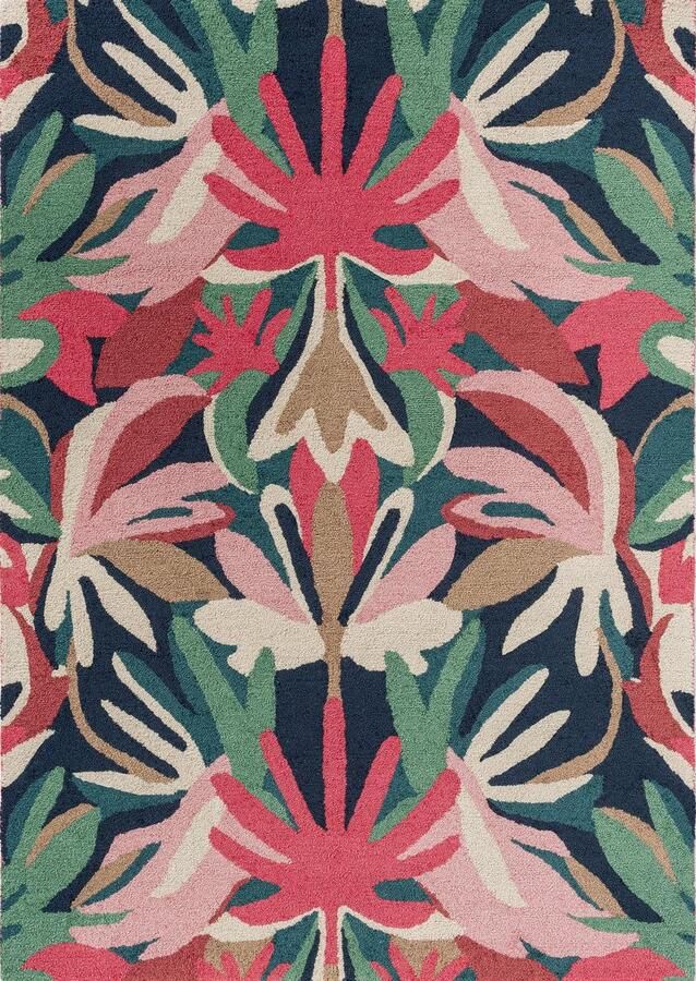 Harlequin Melora Pink 443202 Vloerkleed 140 x 200 cm Veelkleurig Rectangular PET Eetkamer Woonkamer Slaapkamer Bloemen Modern Buitentapijten - Foto 2