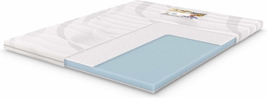 H&D Soft Sense Soft Sense Koudschuim Topper 6 5cm dik| CoolTouch Comfort-foam Topdek matras 80x210cm