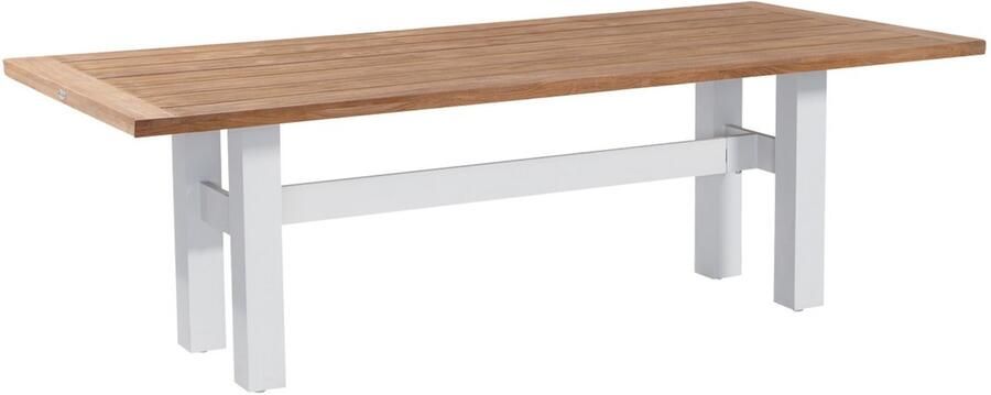 Hartman Heron dining tuintafel 240x100 cm. Wit Teak