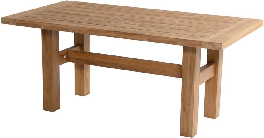 Hartman Sophie Yasmani Tuintafel 180 Cm Naturel Teak Zwart H-Frame - Foto 1
