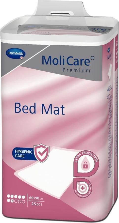 Hartmann MoliCare Premium Bed Mat 7 druppels matrasbeschermingsmat 60 x 90 cm 100 stuks