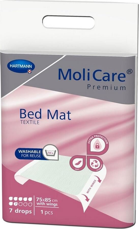 Hartmann Molicare Premium Bed Mat Wasbare bed onderleggers 75 x 85 cm (met instopstroken) 5 stuks