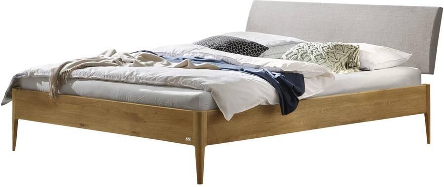 Hasena Lounge Fanano bedombouw massief houten gestoffeerd hoofdbord