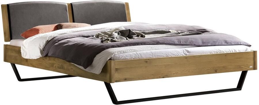 Hasena Lounge Marola bedombouw massief houten gestoffeerd hoofdbord