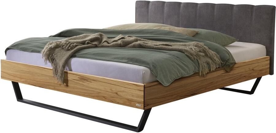 Hasena Pronto Dreamline Enrico massief houten bedframe gestoffeerd hoofdbord
