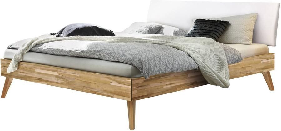 Hasena Trento 16 Pesaro bedombouw massief houten bed gestoffeerd hoofdbord