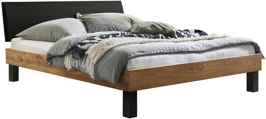 Hasena Trento 16 Sondrio bedombouw massief houten bed gestoffeerd hoofdbord