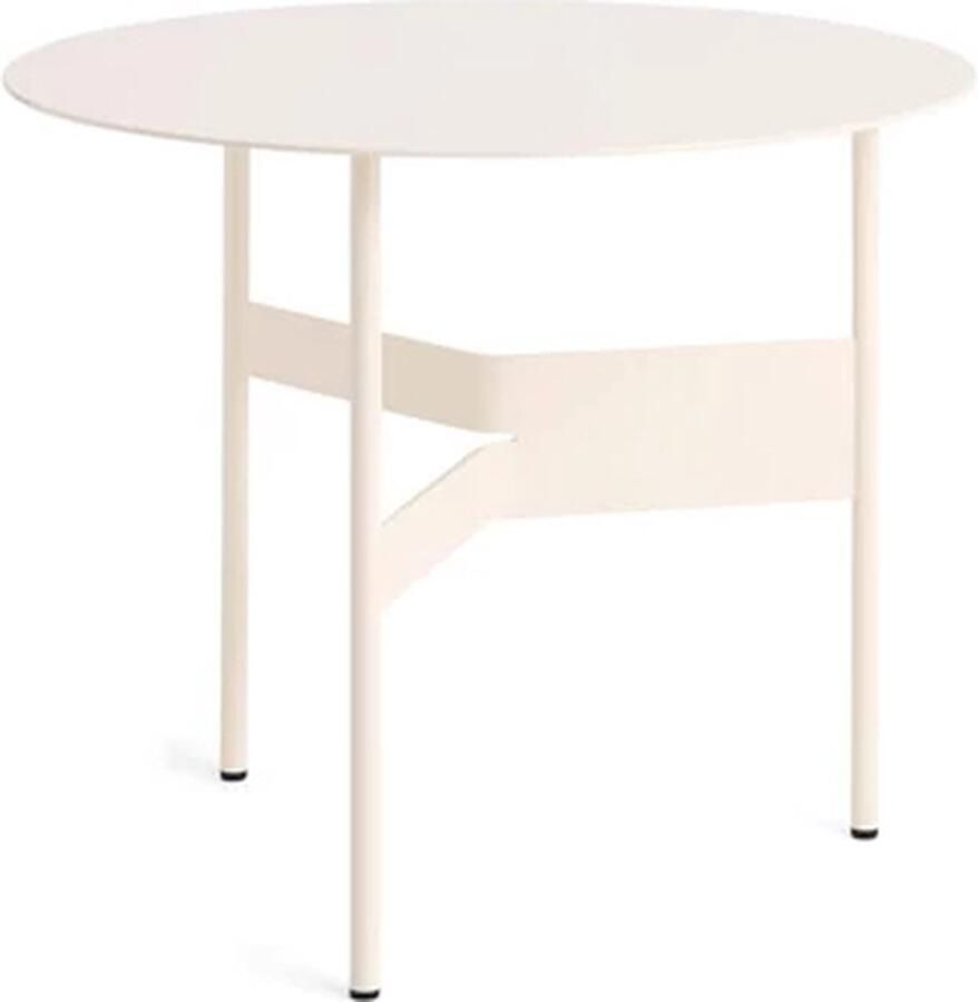 Hay Shim Coffee Table bijzettafel H44cm D54cm powder coated steel eggshell