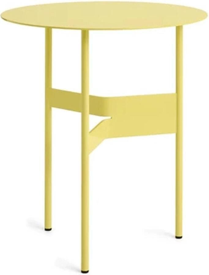 Hay Shim Coffee Table bijzettafel H51cm D45cm powder coated steel custard