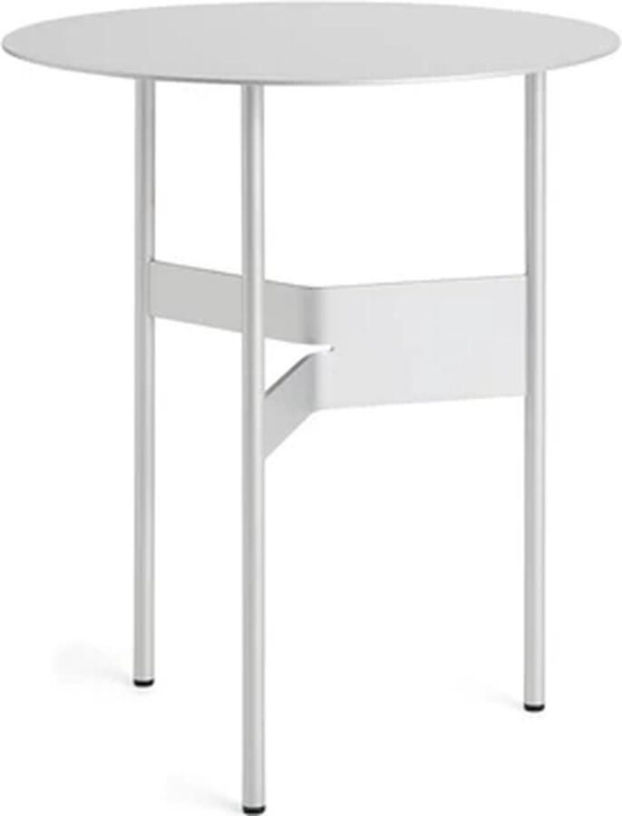 Hay Shim Coffee Table bijzettafel H51cm D45cm silicone coated steel silver grey