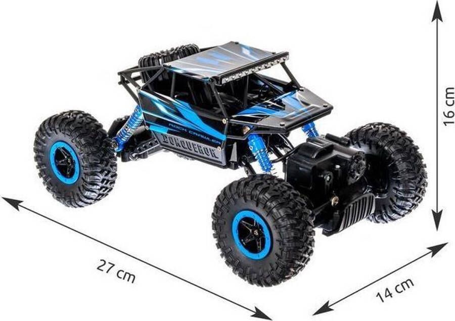 Hb Rock Through 1:18 4WD Rally Car RC Auto Draadloos All Terrain-Rock Crawler-Road Monster Truck-Rally Wagen-Lengte 26cm-Bestuurbare Auto Met Afstandbediening-Direct Leverbaar-Stoere Truck