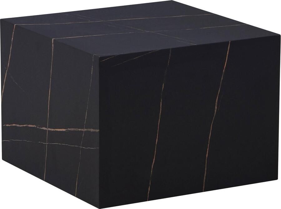 Hearthome & Living Bijzettafel Cuboid Zwart 40x40x45 5cm (LxBxH)