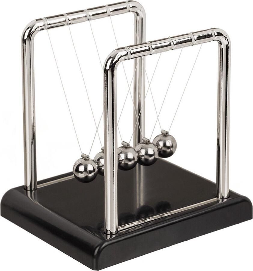 Heble *** Newton cradle Mini De ultieme hoogwaardige pendel voor kantoor en decoratie Laat de natuurkunde tot leven komen met deze unieke accessoire voor op je bureau van ***