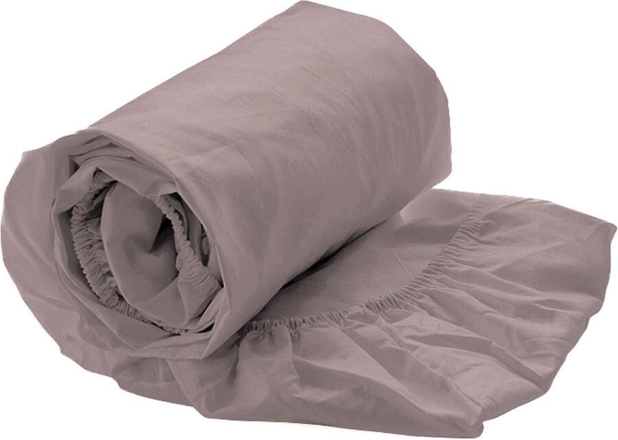 Heckettlane Hoeslaken Elementi Onderlaken voor tweepersoonsbed 180x210-220 100% Katoen-Satijn Canyon Roze