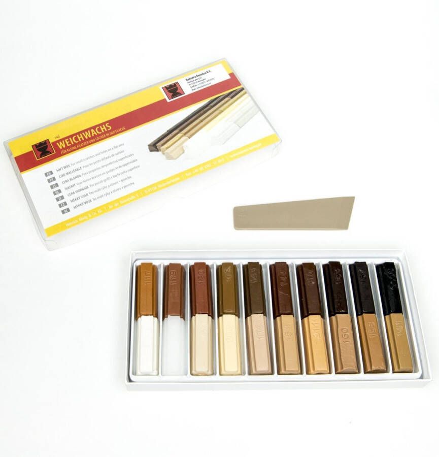 Heinrich König Beltraco Set meubel-reparatiewas houtkleuren serie 720 incl. spatel