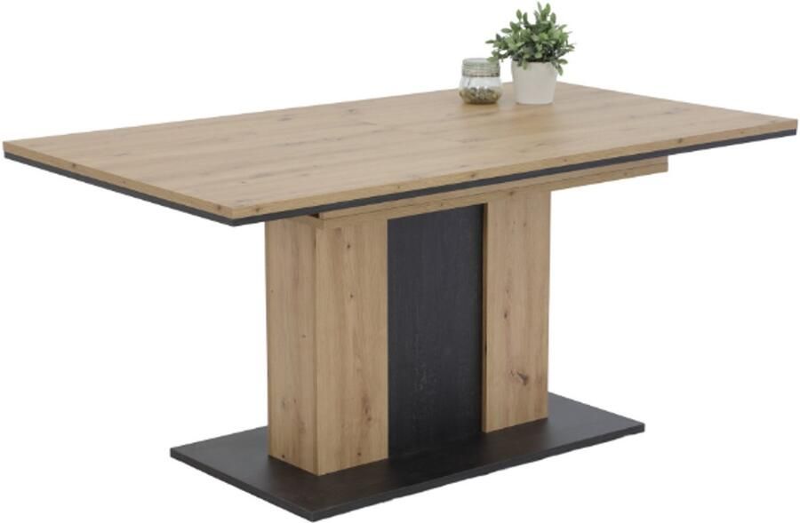 Hela EMOB Eettafel Atnalta 160 210x90 cm-artisan gebrand hout Kantoortafels Bruin Spaanplaat Kantoortafels Op voorraad - Foto 13