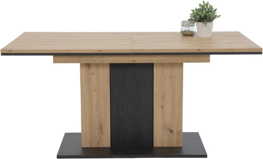 Hela EMOB Eettafel Atnalta 160 210x90 cm-artisan gebrand hout Kantoortafels Bruin Spaanplaat Kantoortafels Op voorraad - Foto 13