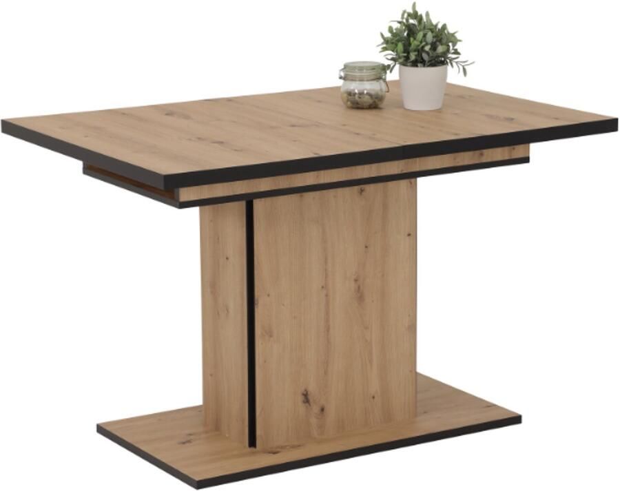 Hela EMOB Eettafel Ryana 120 160x80 cm-artisan Kantoortafels Bruin Spaanplaat Kantoortafels Op voorraad